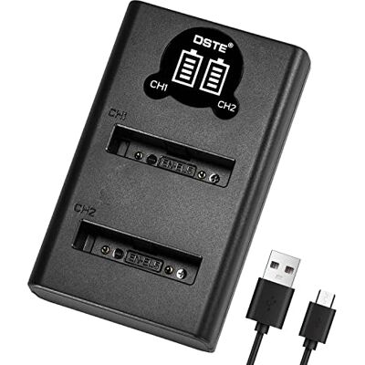 Generic DSTE EN-EL5 Cargador rápido dual USB con pantalla LCD compatible con Nikon Coolpix P530, P520, P510, P100, P500, P5100, P5000, P6000, P90, P80 Generic DSTE EN-EL5 Cargador rápido dual USB con pantalla LCD compatible con Nikon Coolpix P530, P520, P510, P100, P500, P5100, P5000, P6000, P90, P80