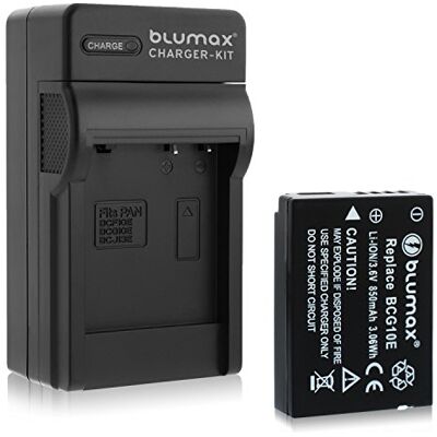 Blumax Batería equivalente a DMW-BCG10 / DMW-BCG10E 850mAh + cargador Compatible con Panasonic Lumix DMC 3D1 TZ36 TZ31 TZ25 TZ22 TZ18 TZ10 TZ8 TZ7 TZ6 ZX3 ZX1 Leica V-Lux 20, V-Lux 30, V-Lux 40 Blumax Batería equivalente a DMW-BCG10 / DMW-BCG10E 850mAh + cargador Compatible con Panasonic Lumix DMC 3D1 TZ36 TZ31 TZ25 TZ22 TZ18 TZ10 TZ8 TZ7 TZ6 ZX3 ZX1 Leica V-Lux 20, V-Lux 30, V-Lux 40