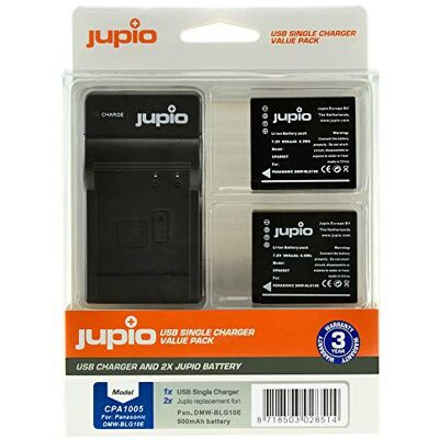Jupio Kit de 2 baterías DMW-BLG10 + carga Jupio Kit de 2 baterías DMW-BLG10 + carga