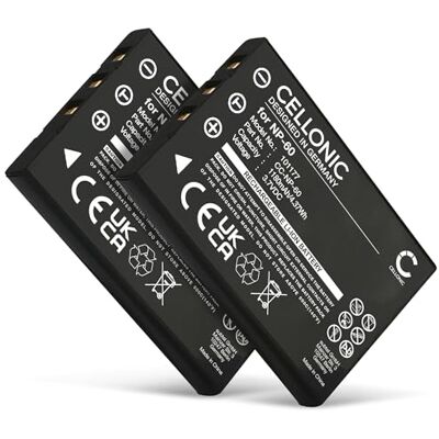 CELLONIC 2X Batería Compatible con HP Photosmart R507, R607, R707, L1812A CELLONIC 2X Batería Compatible con HP Photosmart R507, R607, R707, L1812A