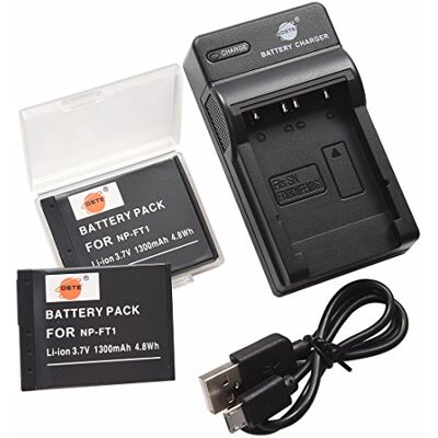 DSTE NP-FT1 Li-Ion Batería (2 Paquetes) Traje y Cargador Micro USB Compatible para Sony DSC-L1 DSC-L1/B DSC-L1/L DSC-L1/LJ DSC-L1/R DSC-L1/S DSC-L1/W DSC-M1 DSC-M2 DSC-T1 DSC-T10 DSTE NP-FT1 Li-Ion Batería (2 Paquetes) Traje y Cargador Micro USB Compatible para Sony DSC-L1 DSC-L1/B DSC-L1/L DSC-L1/LJ DSC-L1/R DSC-L1/S DSC-L1/W DSC-M1 DSC-M2 DSC-T1 DSC-T10