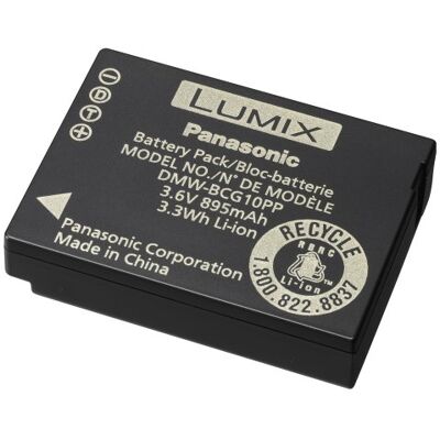 Panasonic DMW-BCG10 batería recargable Batería/Pila recargable (895 mAh, Ión de litio, 3,6V) Negro Panasonic DMW-BCG10 batería recargable Batería/Pila recargable (895 mAh, Ión de litio, 3,6V) Negro