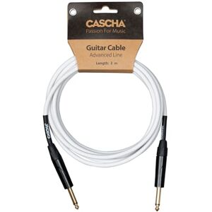 Cascha Advanced Line Cable para guitarra (3 m), color blanco Cascha Advanced Line Cable para guitarra (3 m), color blanco