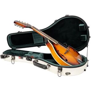 Crossrock Funda para mandolina Estilo A de Fibra de Vidrio, con Compartimento para Accesorios, Correas de Mochila, Bloqueo TSA, Blanco lechoso (), Blanco Leche, A-Style Crossrock Funda para mandolina Estilo A de Fibra de Vidrio, con Compartimento para Accesorios, Correas de Mochila, Bloqueo TSA, Blanco lechoso (), Blanco Leche, A-Style