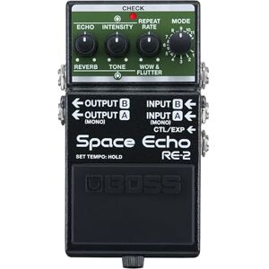 Boss SPACE ECHO – Pedal de efectos de cinta de eco, delay y reverb. Moderna recreación compacta del mítico Roland 01 Space Echo. Estéreo verdadero. Reverb de muelles. Wow y Flutter. Boss SPACE ECHO – Pedal de efectos de cinta de eco, delay y reverb. Moderna recreación compacta del mítico Roland 01 Space Echo. Estéreo verdadero. Reverb de muelles. Wow y Flutter.