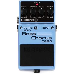 Boss Bass Chorus Pedal, Compacte chorus-pedaal met ingebouwde crossover Boss Bass Chorus Pedal, Compacte chorus-pedaal met ingebouwde crossover