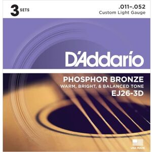 D'Addario cuerda para instrumento musical Guitarra Acero Acústico 18 pieza(s) Cuerdas para instrumentos musicales (Guitar, Steel, Acoustic, 18 pc(s)) D'Addario cuerda para instrumento musical Guitarra Acero Acústico 18 pieza(s) Cuerdas para instrumentos musicales (Guitar, Steel, Acoustic, 18 pc(s))