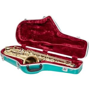 Crossrock Funda para saxofón tenor Carcasa rígida moldeada de ABS con bolsillo para accesorios, bloqueo de seguridad y correa desmontable, color azul menta (), Azul menta, Tenor Sax, Funda Crossrock Funda para saxofón tenor Carcasa rígida moldeada de ABS con bolsillo para accesorios, bloqueo de seguridad y correa desmontable, color azul menta (), Azul menta, Tenor Sax, Funda