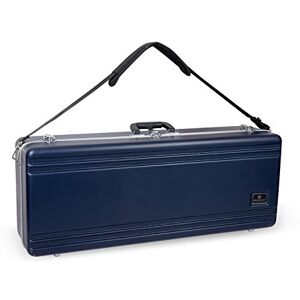 Crossrock Funda de viento de madera ABS para saxofón tenor Bb, con compartimento interior, correa desmontable, color azul () Crossrock Funda de viento de madera ABS para saxofón tenor Bb, con compartimento interior, correa desmontable, color azul ()