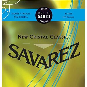 Savarez 656157 Cuerdas para Guitarra Clásica New Cristal Classic juego 540CJ Tensión alta, azul Savarez 656157 Cuerdas para Guitarra Clásica New Cristal Classic juego 540CJ Tensión alta, azul