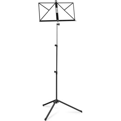 Classic Cantabile Atril 100 Medio Negro, Diseño de peso medio, 3 kg Con soporte lateral (sujetador) en la superficie de apoyo, Pies de goma antideslizantes, Construcción estable de tres patas Classic Cantabile Atril 100 Medio Negro, Diseño de peso medio, 3 kg Con soporte lateral (sujetador) en la superficie de apoyo, Pies de goma antideslizantes, Construcción estable de tres patas