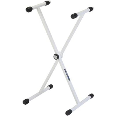 QUIK LOK T10-WH Soporte para teclado en forma de X blanco, soporte para teclado, 9 niveles de altura, en X ajustable, profundidad de la base 46,3 cm, profundidad de los soportes 35,7 cm, color QUIK LOK T10-WH Soporte para teclado en forma de X blanco, soporte para teclado, 9 niveles de altura, en X ajustable, profundidad de la base 46,3 cm, profundidad de los soportes 35,7 cm, color