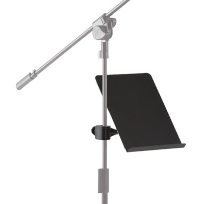 QUIK LOK MUS/002 Brazo articulado con estante/soporte, abrazadera universal Ø15-35 mm, ligero y compacto, ideal para músicos, color negro QUIK LOK MUS/002 Brazo articulado con estante/soporte, abrazadera universal Ø15-35 mm, ligero y compacto, ideal para músicos, color negro