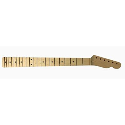 Allparts ® REPLACEMENT MAPLE NECK FOR TELECASTER® Cuello para guitarra eléctrica en estilo Tele®, sin tratar, 21 trastes altos, arce Allparts ® REPLACEMENT MAPLE NECK FOR TELECASTER® Cuello para guitarra eléctrica en estilo Tele®, sin tratar, 21 trastes altos, arce