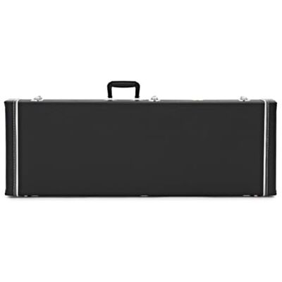 gear4music Estuche de Guitarra Eléctrica de Negro Se adapta a formas S-style, T-style y offset, forro de felpa, cierre con llave, compartimento interno de accesorios gear4music Estuche de Guitarra Eléctrica de Negro Se adapta a formas S-style, T-style y offset, forro de felpa, cierre con llave, compartimento interno de accesorios