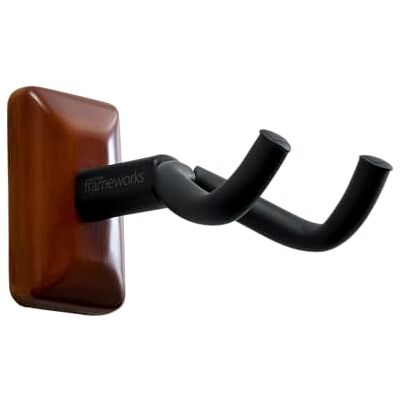 Gator Frameworks Soporte de Pared para Guitarra Compatible con la Mayoría de Guitarras, Acústicas, Eléctricas o Bajos, con Placa de Montaje de Caoba () Gator Frameworks Soporte de Pared para Guitarra Compatible con la Mayoría de Guitarras, Acústicas, Eléctricas o Bajos, con Placa de Montaje de Caoba ()