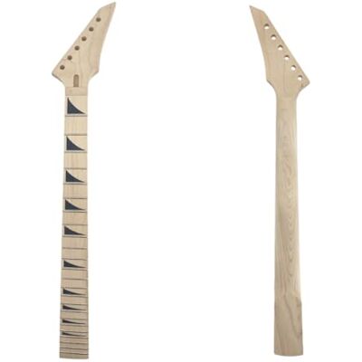 yinfente Mástil de repuesto para guitarra eléctrica, 24 trastes, 25.5 pulgadas, diapasón de madera de arce yinfente Mástil de repuesto para guitarra eléctrica, 24 trastes, 25.5 pulgadas, diapasón de madera de arce
