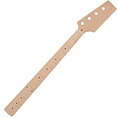 gear4music Recambio de mástil para guitarra baja de Arce 20 Trastes Mástil de Repuesto con Diapasón de Arce, Trastes Alisados, Cabezal sin Formar, Ideal para Proyectos de Bricolaje gear4music Recambio de mástil para guitarra baja de Arce 20 Trastes Mástil de Repuesto con Diapasón de Arce, Trastes Alisados, Cabezal sin Formar, Ideal para Proyectos de Bricolaje
