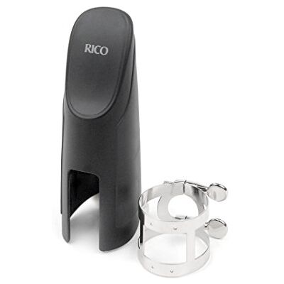 D'Addario Rico Nickel Plated Ligature and Cap for Baritone Sax D'Addario Rico Nickel Plated Ligature and Cap for Baritone Sax