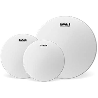 EVANS Parches de tambor G1 Tom, Rock Tompack, revestido, 10, 12 y 16 pulgadas, juego de 3 EVANS Parches de tambor G1 Tom, Rock Tompack, revestido, 10, 12 y 16 pulgadas, juego de 3