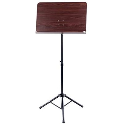 Classic Cantabile Atril de Orquesta Heavy Caoba, Unión prismática Construcción robusta de tubo con tres patas, Pies de goma antideslizantes, Peso: aprox. 3, 3 kg, Color: caoba Classic Cantabile Atril de Orquesta Heavy Caoba, Unión prismática Construcción robusta de tubo con tres patas, Pies de goma antideslizantes, Peso: aprox. 3, 3 kg, Color: caoba