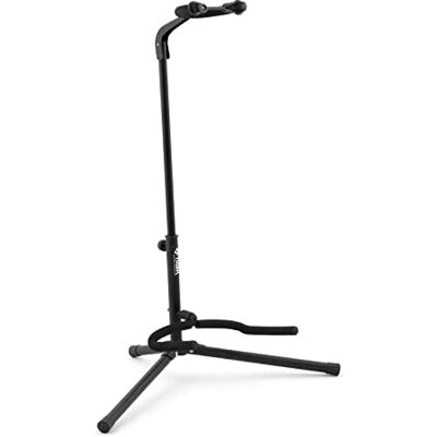 Tiger Soporte para guitarra eléctrica, color negro, portátil, plegable, con soporte para el cuello Tiger Soporte para guitarra eléctrica, color negro, portátil, plegable, con soporte para el cuello