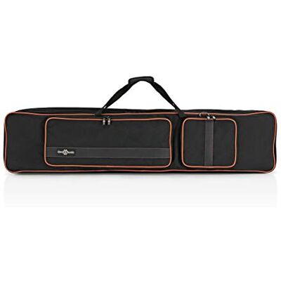 gear4music Deluxe Funda Delgada de Teclado de 88 Teclas Perfecto para pianos de escenario finos, ribete naranja elegante, acolchado reforzado 20mm, correa desmontable incluida gear4music Deluxe Funda Delgada de Teclado de 88 Teclas Perfecto para pianos de escenario finos, ribete naranja elegante, acolchado reforzado 20mm, correa desmontable incluida