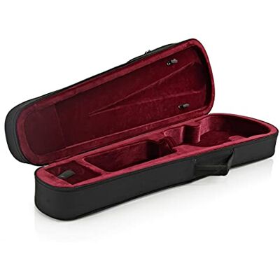 gear4music Estuche de espuma dura para violín con correas de 4/4 Full Size Estuche de violín tamaño completo ligero y portátil, protección de alta calidad, bolsillos para partituras y accesorios gear4music Estuche de espuma dura para violín con correas de 4/4 Full Size Estuche de violín tamaño completo ligero y portátil, protección de alta calidad, bolsillos para partituras y accesorios