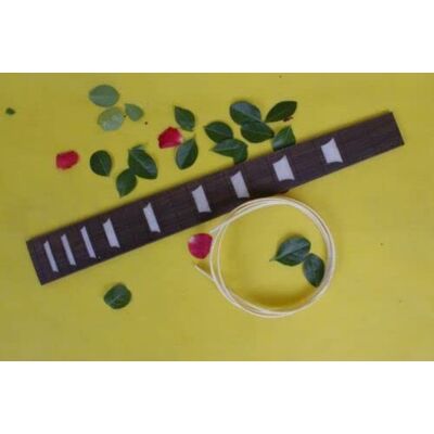 yinfente Diapasón de guitarra eléctrica, piezas de accesorio de guitarra con incrustaciones reales, diapasón de palisandro, escala de 628 mm longitud de escala para mástil de guitarra de 22 trastes yinfente Diapasón de guitarra eléctrica, piezas de accesorio de guitarra con incrustaciones reales, diapasón de palisandro, escala de 628 mm longitud de escala para mástil de guitarra de 22 trastes