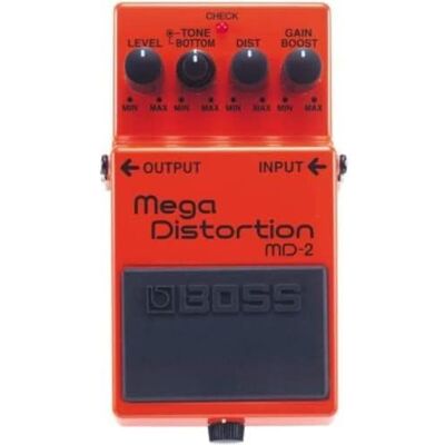 Boss Mega Distortion — Distorsión extrema en graves para metal moderno y rock duro Boss Mega Distortion — Distorsión extrema en graves para metal moderno y rock duro