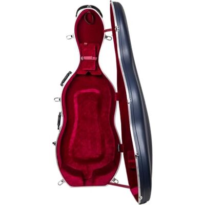 Crossrock Funda rígida de violonchelo ABS moldeado con ruedas Crossrock Funda rígida de violonchelo ABS moldeado con ruedas