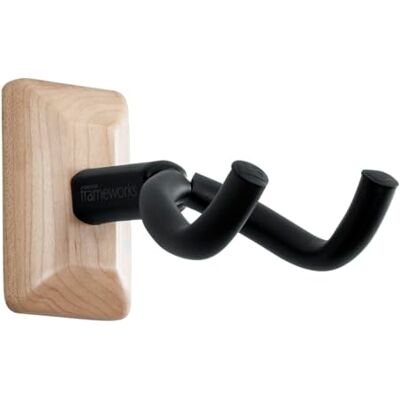 Gator Frameworks Soporte de Pared para Guitarra Compatible con la Mayoría de Guitarras, Acústicas, Eléctricas o Bajo, con Placa de Montaje de Arce () Gator Frameworks Soporte de Pared para Guitarra Compatible con la Mayoría de Guitarras, Acústicas, Eléctricas o Bajo, con Placa de Montaje de Arce ()