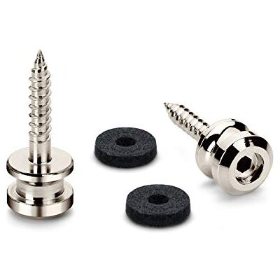Schaller S-Lock Buttons Chapas (2 unidades), color cromado Schaller S-Lock Buttons Chapas (2 unidades), color cromado
