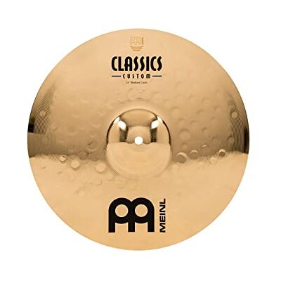 Meinl Percussion Meinl Cymbals Classics Custom Brilliant Plato Crash Medium de 14 pulgadas (35,56cm) Platillos de Batería Pareja Bronce B12, Acabado Brillante () Meinl Percussion Meinl Cymbals Classics Custom Brilliant Plato Crash Medium de 14 pulgadas (35,56cm) Platillos de Batería Pareja Bronce B12, Acabado Brillante ()