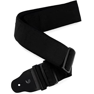 Waves D'Addario Correa de 3 pulgadas de ancho para bajo, color negro Waves D'Addario Correa de 3 pulgadas de ancho para bajo, color negro