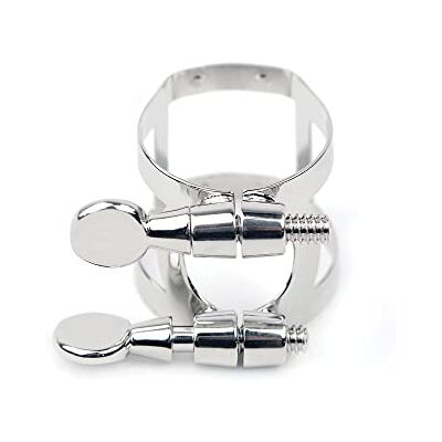 D'Addario Rico Nickel Plated Ligature for Baritone Sax D'Addario Rico Nickel Plated Ligature for Baritone Sax
