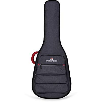 Crossrock CRSG107 Dreadnought Bolsa para guitarra (10 mm, acolchada), color gris oscuro Crossrock CRSG107 Dreadnought Bolsa para guitarra (10 mm, acolchada), color gris oscuro