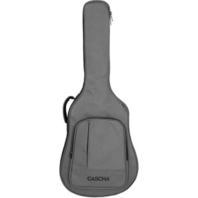 Cascha Funda para Guitarra acústica, Funda de Lujo con Acolchado extragrueso, Material Repelente al Agua y Correas ergonómicas para el Hombro, protección Premium para Guitarras 4/4, Antracita, Gris Cascha Funda para Guitarra acústica, Funda de Lujo con Acolchado extragrueso, Material Repelente al Agua y Correas ergonómicas para el Hombro, protección Premium para Guitarras 4/4, Antracita, Gris