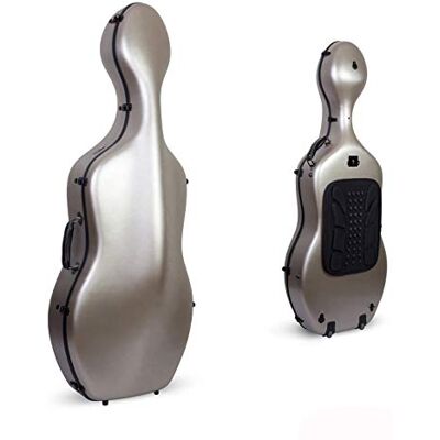Crossrock Funda compuesta de policarbonato para Violonchelo de tamaño 4/4 con Mochila y Ruedas en champán (CRF102CEFCHHT) (), champán, 4/4 Cello Case, Violonchelo de tamaño 4/4 Crossrock Funda compuesta de policarbonato para Violonchelo de tamaño 4/4 con Mochila y Ruedas en champán (CRF102CEFCHHT) (), champán, 4/4 Cello Case, Violonchelo de tamaño 4/4