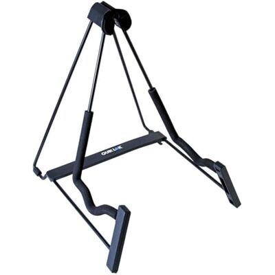 QUIK LOK GHS/001 Soporte para guitarra eléctrica y acústica, soporte para trompa francesa, ajustable en 5 posiciones, ancho 27-16 cm, peso 0,9 kg, capacidad 5 kg, acero, color negro QUIK LOK GHS/001 Soporte para guitarra eléctrica y acústica, soporte para trompa francesa, ajustable en 5 posiciones, ancho 27-16 cm, peso 0,9 kg, capacidad 5 kg, acero, color negro