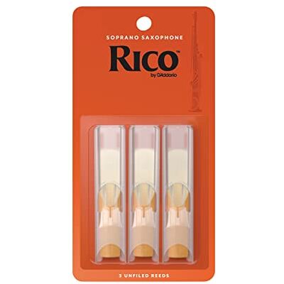 D'Addario Rico 3.0 Strength Reeds for Soprano Sax (Pack of 3) D'Addario Rico 3.0 Strength Reeds for Soprano Sax (Pack of 3)