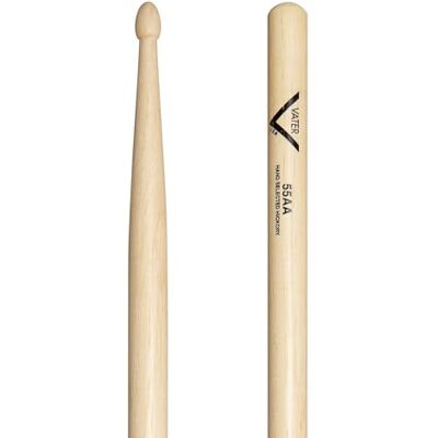 Vater Baquetas de nogal americano 55AA (punta de madera) Vater Baquetas de nogal americano 55AA (punta de madera)