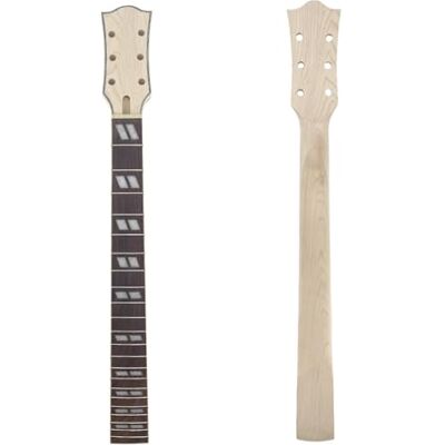 yinfente guitarra eléctrica cuello 22 traste 24.8 pulgadas arce palo de rosa diapasón diamante incrustación reemplazo unión cabeza stock perno en el talón yinfente guitarra eléctrica cuello 22 traste 24.8 pulgadas arce palo de rosa diapasón diamante incrustación reemplazo unión cabeza stock perno en el talón