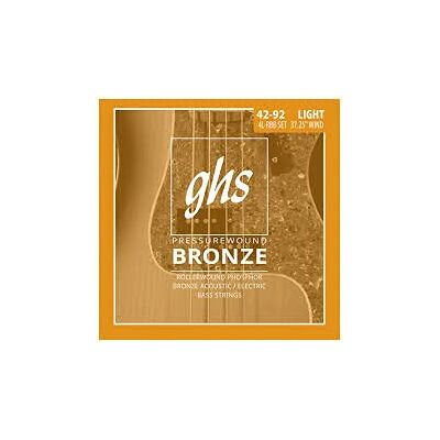GHS Strings GHS Cuerdas de bajos, PRESSW BRZ, UNIV, LIGHT GHS Strings GHS Cuerdas de bajos, PRESSW BRZ, UNIV, LIGHT