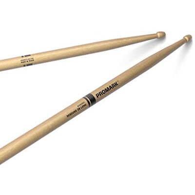 Promark Baquetas Rebound 2B Long Hickory, punta de madera de bellota, 1 par Promark Baquetas Rebound 2B Long Hickory, punta de madera de bellota, 1 par