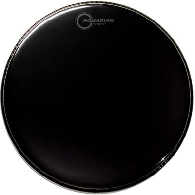 Aquarian Reflector Series Cabezal de tambor de 12 pulgadas, acabado de espejo negro Aquarian Reflector Series Cabezal de tambor de 12 pulgadas, acabado de espejo negro