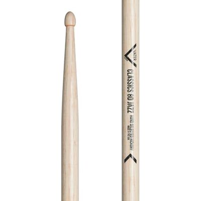 Vater Classics 8D Jazz Wood Tip Hickory Baquetas, par Vater Classics 8D Jazz Wood Tip Hickory Baquetas, par