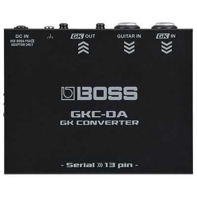 Boss Conversor GK Usa dispositivos GK de 13 contactos de y Roland con una GK-5 o GK-5B de nueva generación Entrada Serial GK a salida GK de 13 contactos Boss Conversor GK Usa dispositivos GK de 13 contactos de y Roland con una GK-5 o GK-5B de nueva generación Entrada Serial GK a salida GK de 13 contactos