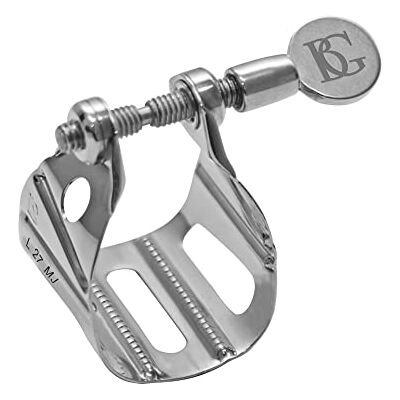 BG Ligadura Jazz plateada boquilla metal saxo alto/tenor BG Ligadura Jazz plateada boquilla metal saxo alto/tenor
