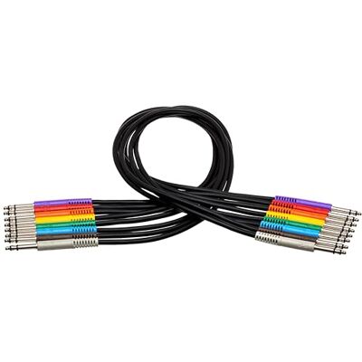 Hosa , Balanced Patch Cables, TT TRS to Same, 1 ft Hosa , Balanced Patch Cables, TT TRS to Same, 1 ft